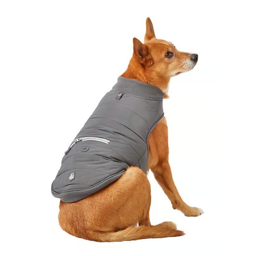 Arcadia Trail Dog Ultra Reflective Sherpa Jacket Grey Sz XX-Large 42" Girth New